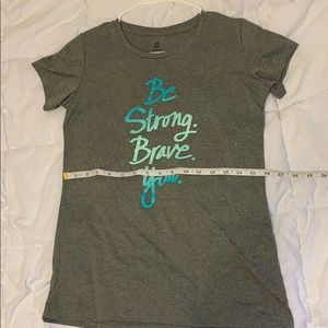 Grey girls athletic shirt